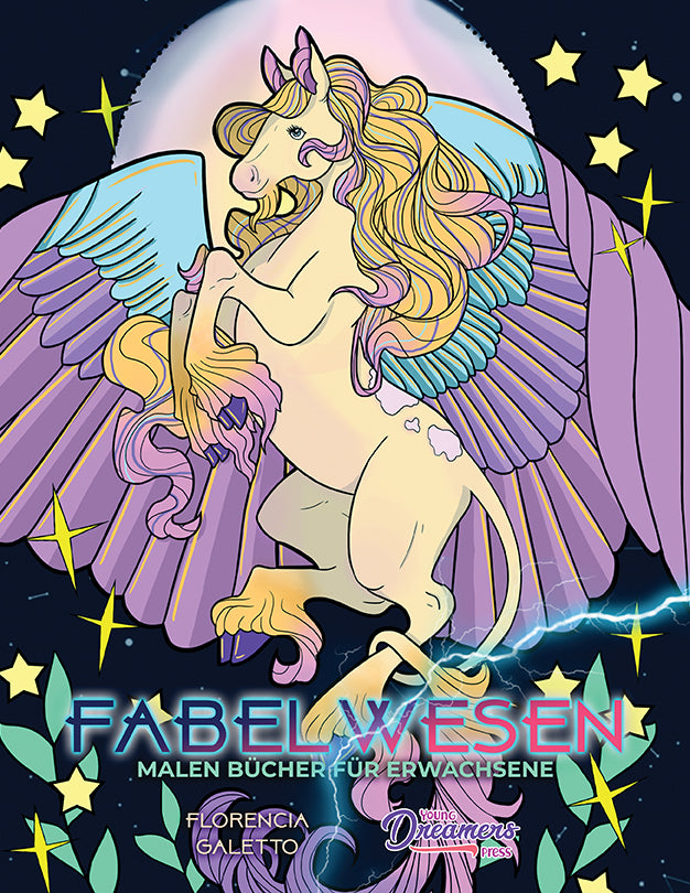 Fabelwesen malen Bücher für Erwachsene: Legendäre Bestien und Monster aus der Folklore
