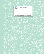 Load image into Gallery viewer, Pastel Notebook College Ruled: Green Composition Notebook
