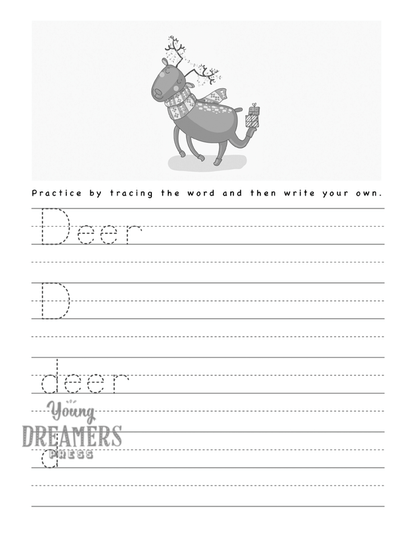 Letter Tracing Christmas: Handwriting Practice