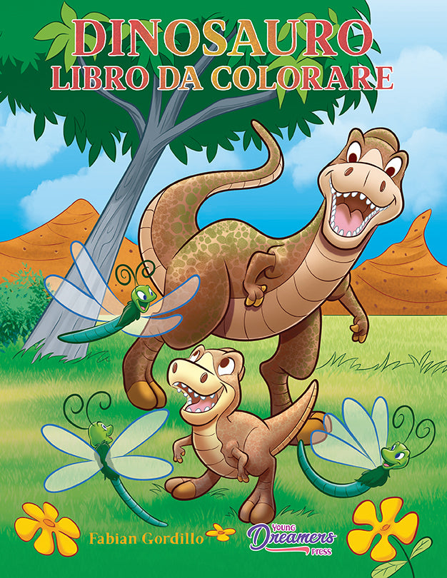 Dinosauro libro da colorare