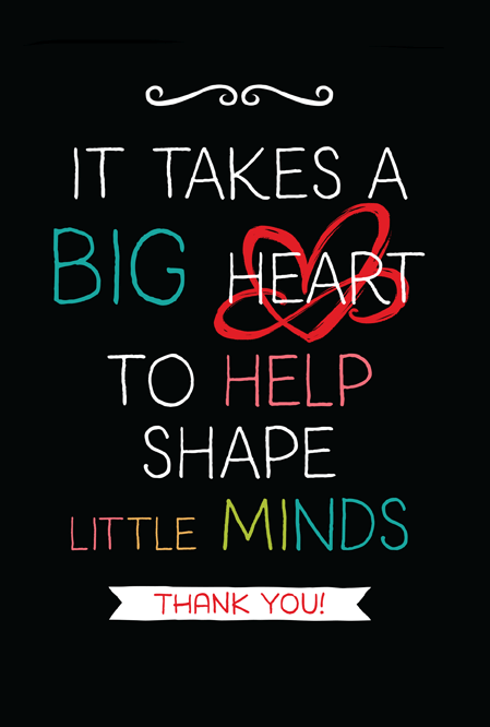 It Takes a Big Heart: Teacher Notebook Journal, Great for Year End Gift/Teacher Appreciation/Thank You/Retirement