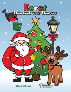 Kerst kleurboek voor kleuters: Voor kinderen van 2-4 jaar