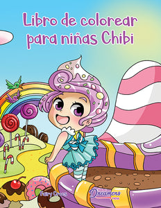 Libro de colorear para niñas Chibi