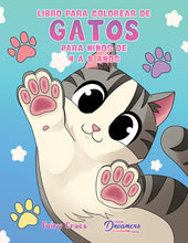 Load image into Gallery viewer, Libro para colorear de gatos para niños de 4 a 8 años: Gatos y gatitos de dibujos animados lindos y adorables

