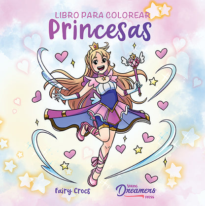Libro para colorear princesas: Para niños de 4 a 8 años, 9 a 12 años