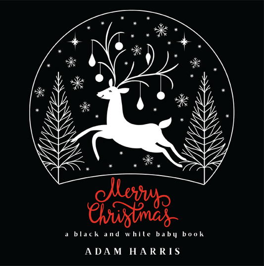 Merry Christmas: A Black and White Baby Book