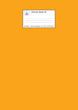 Load image into Gallery viewer, Exercise Book A4 Lined with Margin: Orange School Journal Notebook
