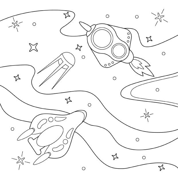 Libro da colorare sistema solare per bambini