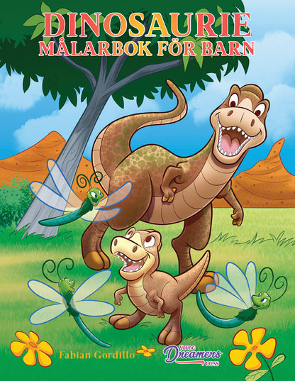 Dinosaurie Målarbok för barn