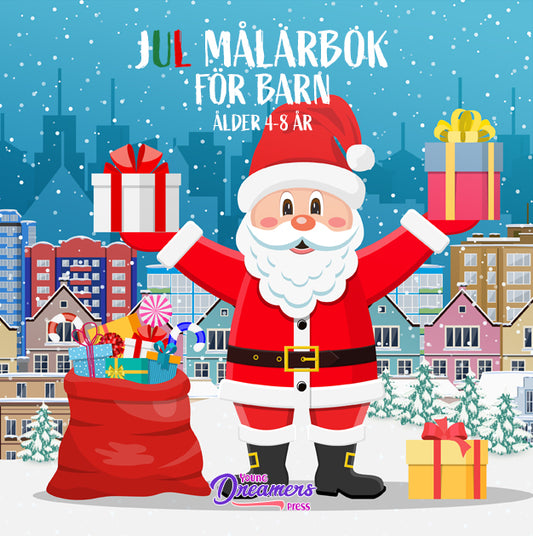 Jul Målarbok för barn Ålder 4-8 år