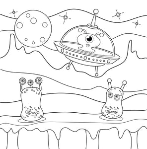 Libro da colorare sistema solare per bambini