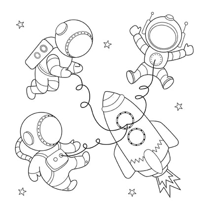 Coloriage de l'Espace pour les enfants