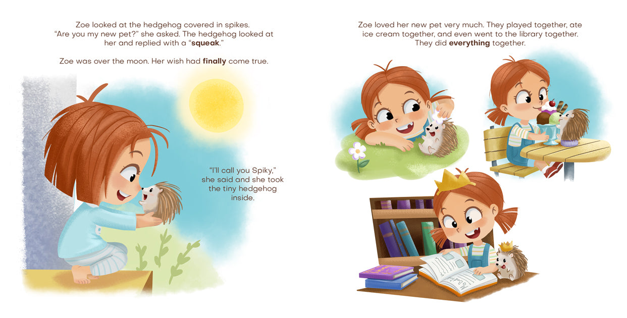 Zoe and Her Pet Hedgehog (Hardcover)
