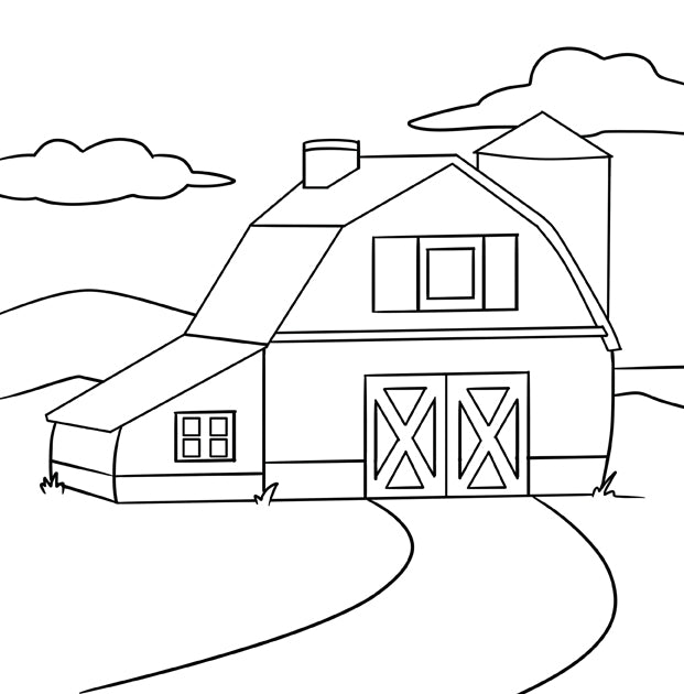 Animaux de la ferme livre de coloriage