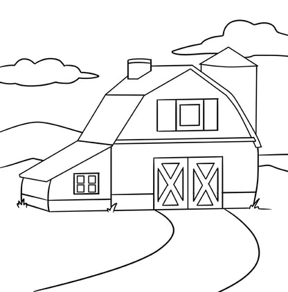 Animaux de la ferme livre de coloriage