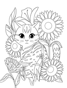Libro da colorare Gatto per bambini dai 4 agli 8 anni: Carini e adorabili gatti e gattini dei cartoni animati