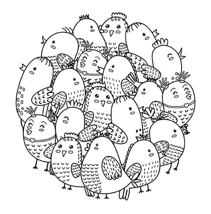 Livre de Coloration de motifs mignons et joues