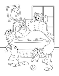 Katten kleurboek voor kinderen