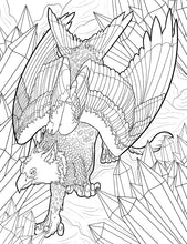 Load image into Gallery viewer, Mythical Creatures Coloring Book for Adults
