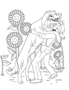 Livre de coloriage de chiens pour les enfants de 4 à 8 ans