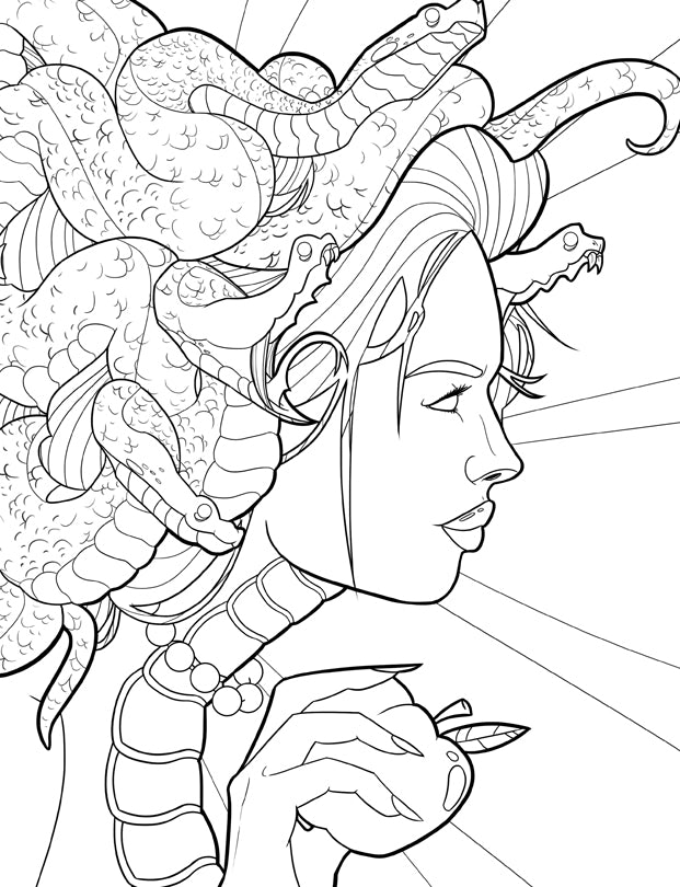 Mythical Creatures Coloring Book for Adults