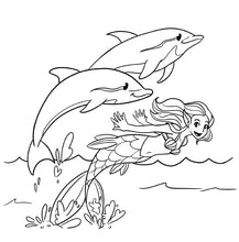 Load image into Gallery viewer, Sirène livre de coloriage
