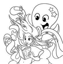 Load image into Gallery viewer, Sirène livre de coloriage
