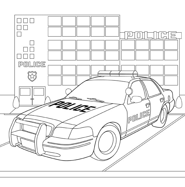 Coches y camiones libro de colorear para niños