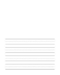 Kindergarten handwriting practice paper