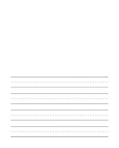 Kindergarten handwriting practice paper