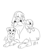 Load image into Gallery viewer, Livre de coloriage de chiens pour les enfants de 4 à 8 ans
