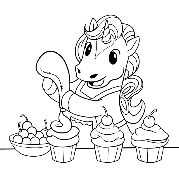Unicornios libro de colorear