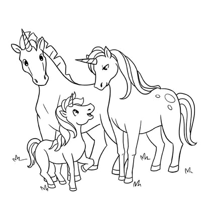 Unicornios libro de colorear