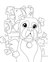 Load image into Gallery viewer, Livre de coloriage de chiens pour les enfants de 4 à 8 ans
